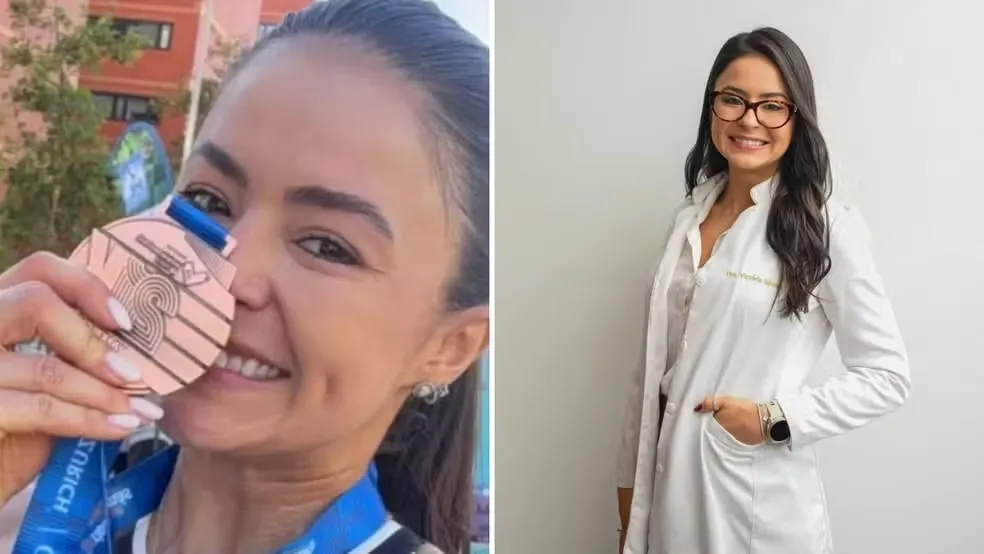 Médica e corredora Victoria d'Azevedo Silveira